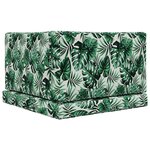 vidaXL Coussin de canapé d'extérieur 3 Pièces Motif feuille Polyester