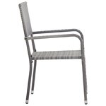Vidaxl ensemble de salle à manger de jardin 7 pièces anthracite