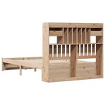 vidaXL Lit bibliothèque sans matelas 135x190 cm bois de pin massif
