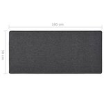 vidaXL Tapis de couloir Anthracite 50x100 cm