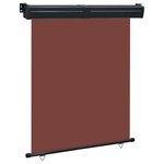 vidaXL Auvent latéral de balcon 145x250 cm Marron
