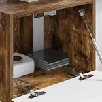 vidaXL Meuble TV mural Chêne fumé 60 x 31 x 29.5 cm Bois d'ingénierie