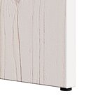 vidaXL Table basse 2 Pièces Blanc Bois de pin massif