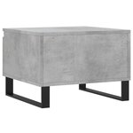 vidaXL Tables basses 2 Pièces gris béton 50x46x35 cm bois d'ingénierie