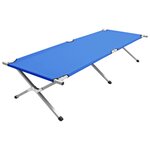 vidaXL Lit de camping 210x80x48 cm XXL Bleu