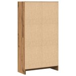 vidaXL Bibliothèque chêne artisanal 60x24x109 cm bois d'ingénierie