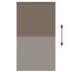 vidaXL Store enrouleur occultant café 125x230cm largeur du tissu