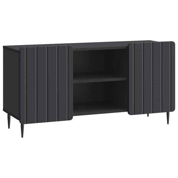 vidaXL Meuble TV Noir 102 x 34 5 x 52 cm Bois d'ingénierie