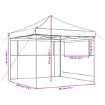 vidaXL Tente de fête Bordeaux 292 x 292 x 315 cm Tissu Oxford
