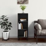 vidaXL Buffet noir 34 5x32 5x90 cm bois d'ingénierie