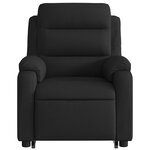 vidaXL Fauteuil inclinable électrique noir tissu