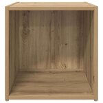 vidaXL Meuble TV 4 Pièces Marron 37 x 35 x 37 cm Bois d'ingénierie