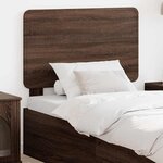 vidaXL Tête de lit avec tête de lit Chêne brun 90 cm Bois d'ingénierie