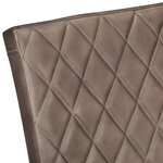 vidaXL Chaises à manger cantilever lot de 6 marron cuir véritable