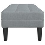 Banc vidaXL Gris clair 113x57x39 cm Tissu