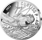 France - Monnaie de Paris Le Curtiss P-40 - 20 Euros Argent BE 2023 PIEDFORT
