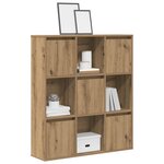 vidaXL Bibliothèque chêne artisanal 89x24x101 5 cm bois d'ingénierie
