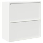 vidaXL Armoire de rangement Blanc 90 x 40 x 90 cm Acier