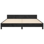 vidaXL Cadre de lit sans matelas noir velours
