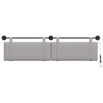 vidaXL Tête de lit suspendue Gris nuage Tissu