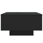 vidaXL Table basse noir 55x55x31 cm bois d'ingénierie
