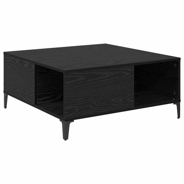 vidaXL Table basse Chêne noir 80 x 80 x 36 5 cm Bois d'ingénierie