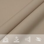 vidaXL Voile de parasol tissu oxford triangulaire 5x5x6 m taupe