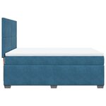 vidaXL Sommier à lattes de lit et matelas bleu 140x190 cm velours
