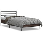 vidaXL Cadre de lit sans matelas chêne marron 100x200 cm