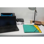 Trieur Agrafé Avec Élastiques Intérieur Noir 7 Compartiments - A4 - Orange - X 10 - Exacompta