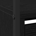 vidaXL Armoire à Chaussures avec stockage Chêne noir 100 x 34 x 112 cm