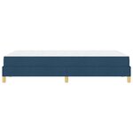 vidaXL Lit à ressorts avec matelas Bleu 120 x 190 cm tissu