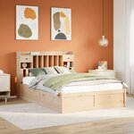 vidaXL Cadre de lit sans matelas 140x190 cm bois de pin massif