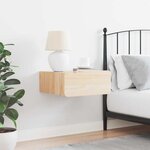 vidaXL Table de chevet Marron 39 x 34 x 16 5 cm Bois massif en pin