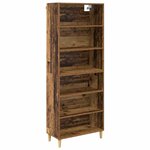 vidaXL Haut Armoire Bois Ancien 69 5 x 32 5 x 180 cm Bois d'ingénierie