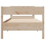 vidaXL Cadre de lit sans matelas 100x200 cm bois massif de pin