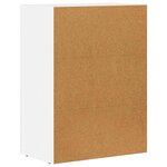 vidaXL Buffet Blanc 59 x 35 x 80 5 cm Bois d'ingénierie