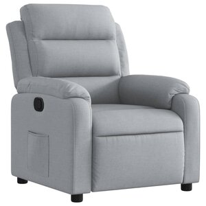 vidaXL Fauteuil inclinable en tissu gris clair