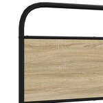 vidaXL Cadre de lit sans matelas 90x200cm chêne sonoma bois ingénierie