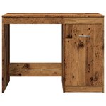 vidaXL Bureau vieux bois 100x50x76 cm bois d'ingénierie