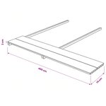 vidaXL Planche de terrasse 6 pc Teck WPC