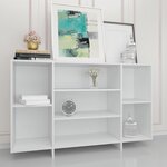 vidaXL Buffet blanc 120x30x75 cm bois d'ingénierie