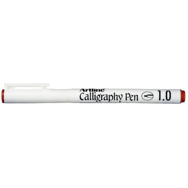 Marqueur 'calligraphy pen' pointe 1 mm sépia artline
