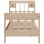 vidaXL Cadre de lit sans matelas 90x190 cm bois de pin massif