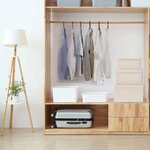 vidaXL Boîtes de rangement empilables 3 Pièces Tissu Crème