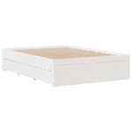 vidaXL Cadre de lit sans matelas avec tiroirs 140x190 cm bois de pin