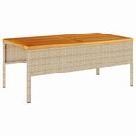 vidaXL Ensemble de canapé de jardin 6 Pièces Beige  gris clair polyrotin
