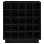 vidaXL Armoire à vin Noir 55 5x34x61 cm Bois de pin massif