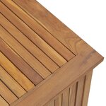 vidaXL Boîte de jardin 114x50x58 cm Bois massif de teck