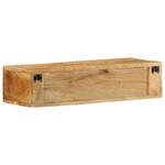 VidaXL Meuble TV mural 80x30x19 cm bois massif de manguier brut